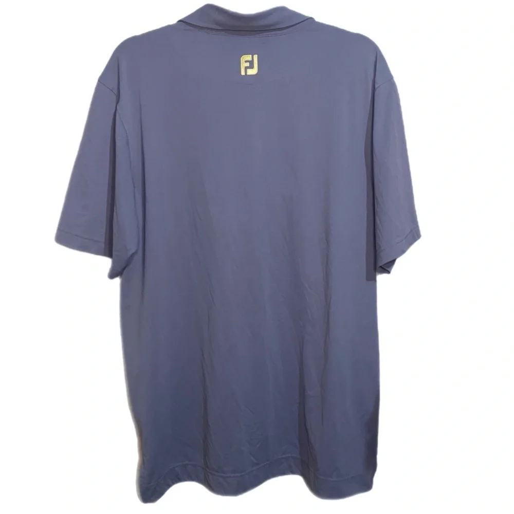 FJ Footjoy Polo Mens‎ Medium Purple Performance Winter Creek Golf Shirt Floral